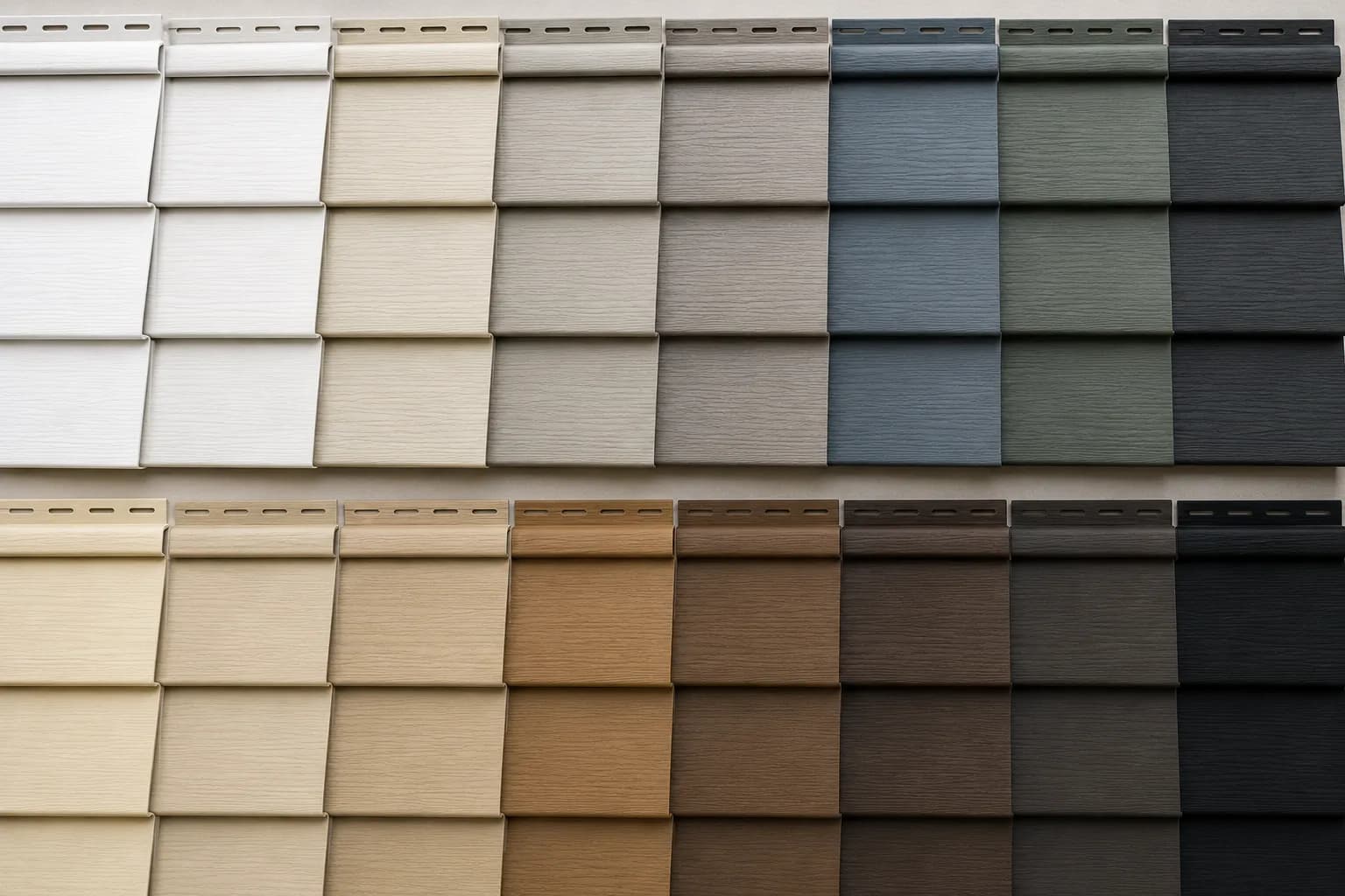 Vinyl siding color options
